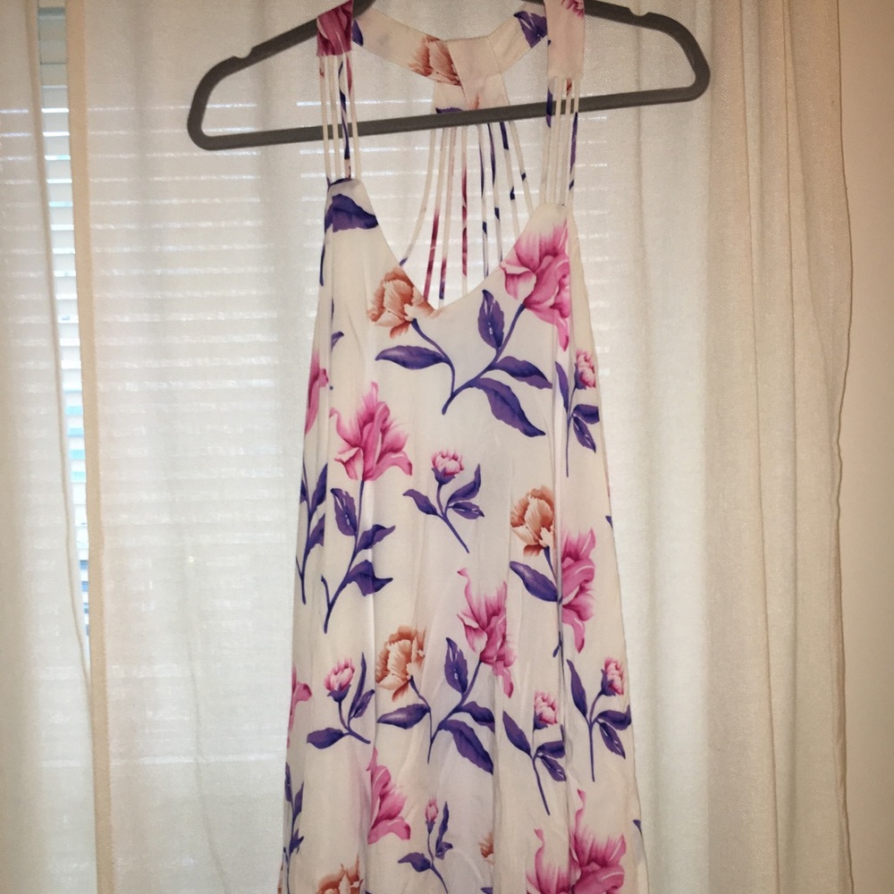 Lizard Thicket White, Pink and Purple Floral Dress